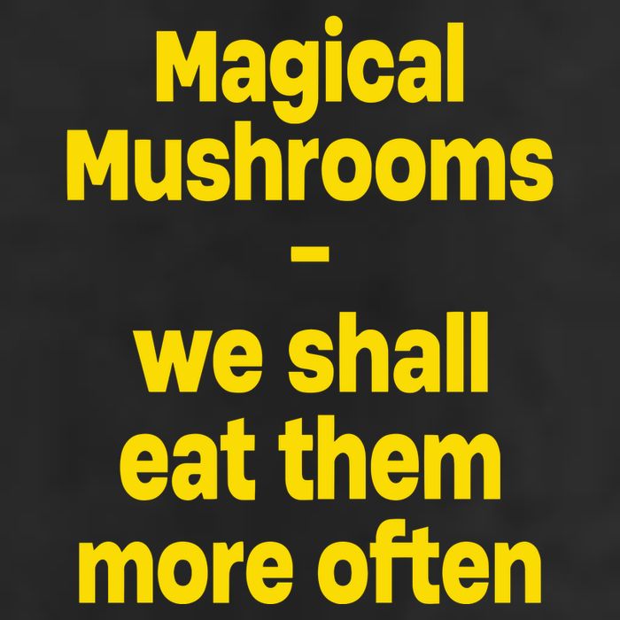 By Cole Bennett Magic Mushroom We Shall Eat Them More Often Golf Towel