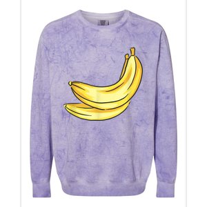 Banana Costume Colorblast Crewneck Sweatshirt