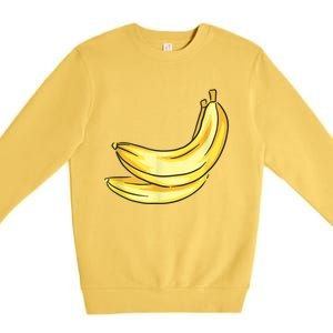 Banana Costume Premium Crewneck Sweatshirt