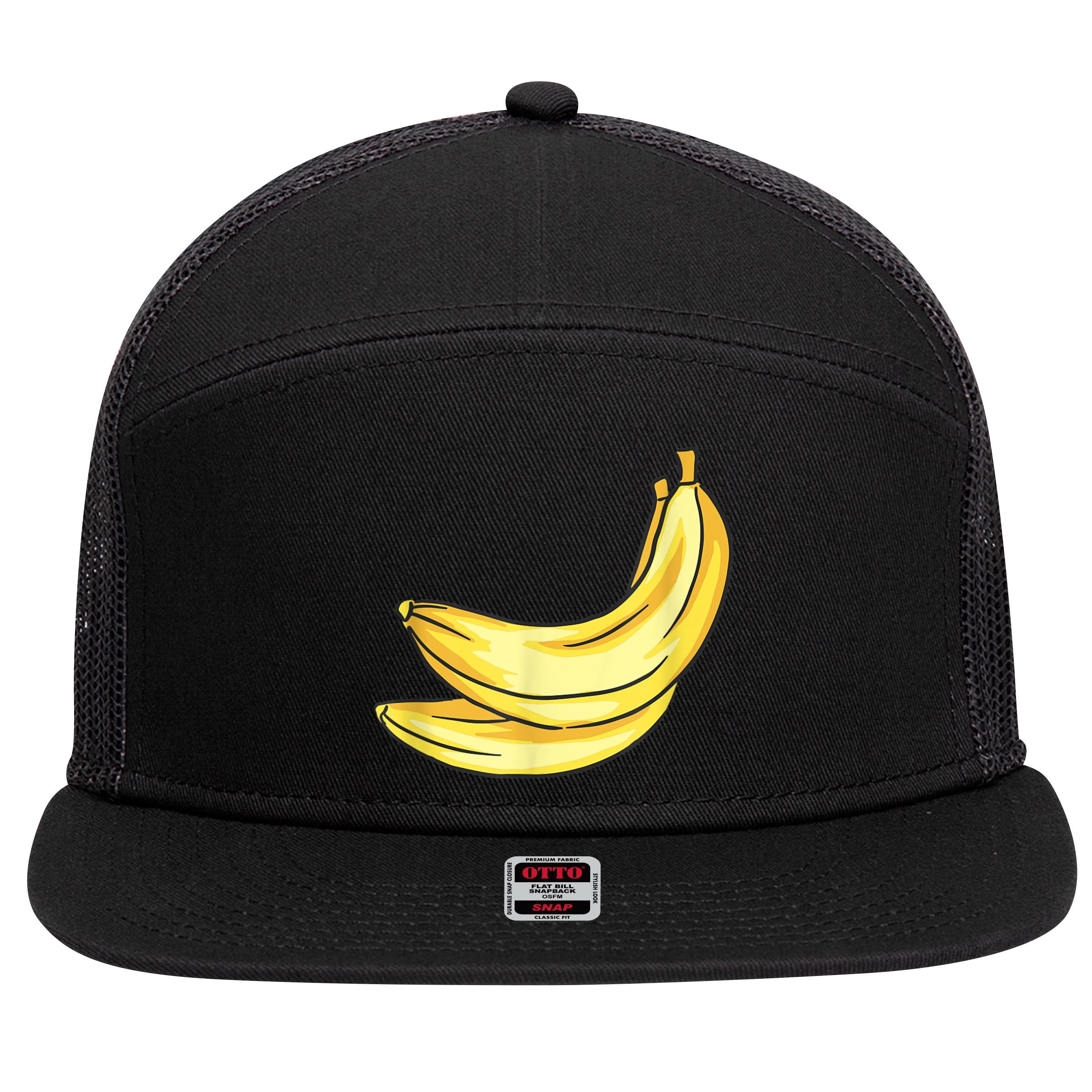 Banana Costume 7 Panel Mesh Trucker Snapback Hat