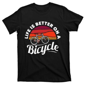 Bike Cycling Biking Cyclist Retro Theme Bicycle T-Shirt