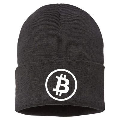 Bitcoin Cryptocurrency Btc Neck Position Bitcoin Sustainable Knit Beanie