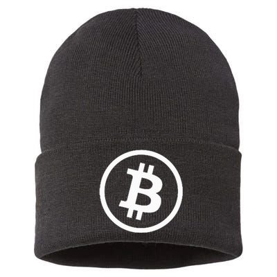 Bitcoin Cryptocurrency Btc Neck Position Bitcoin Sustainable Knit Beanie