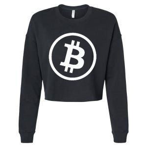 Bitcoin Cryptocurrency Btc Neck Position Bitcoin Cropped Pullover Crew