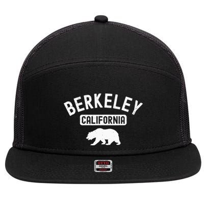 Berkeley California Bear Bay Area Oakland Alameda County 510 7 Panel Mesh Trucker Snapback Hat