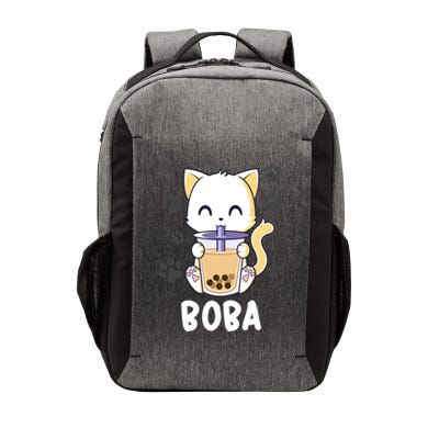Boba Cat Bubble Tea Chibi Kitten Vector Backpack