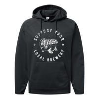 Brewery Craft Beer Performance Fleece Hoodie