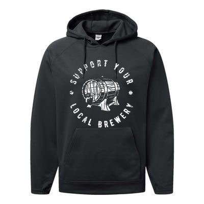 Brewery Craft Beer Performance Fleece Hoodie