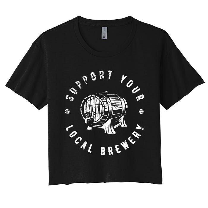 Brewery Craft Beer Women's Crop Top Tee