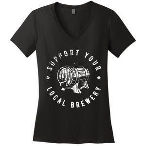 Brewery Craft Beer Women's V-Neck T-Shirt