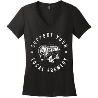 Brewery Craft Beer Women's V-Neck T-Shirt