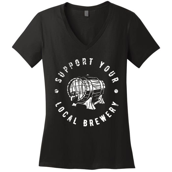 Brewery Craft Beer Women's V-Neck T-Shirt