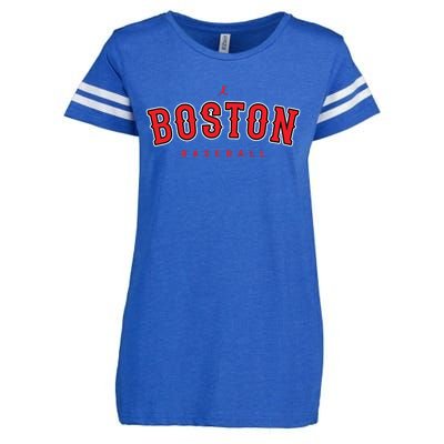 Boston City Baseball Retro Vintage Baseball Lover Boston Enza Ladies Jersey Football T-Shirt