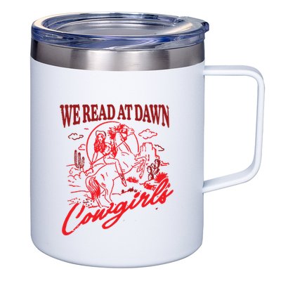 Bookish Cowgirl 12oz Stainless Steel Coffee Mug