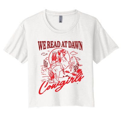 Bookish Cowgirl Women's Crop Top Tee