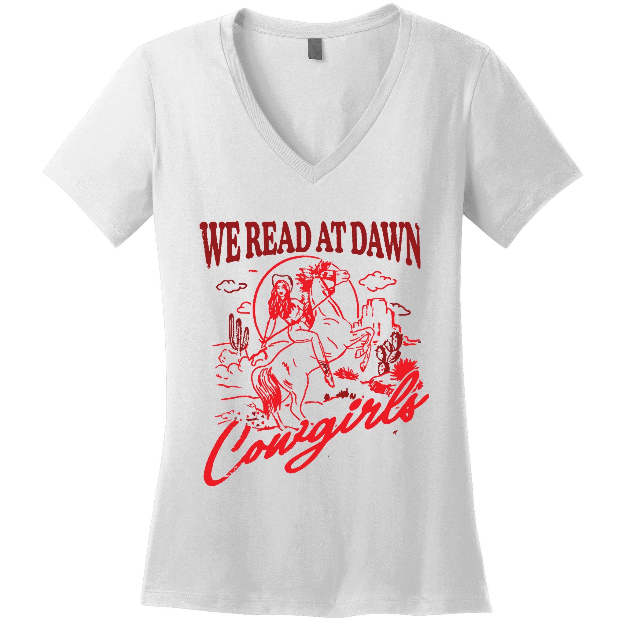 Bookish Cowgirl Women's V-Neck T-Shirt