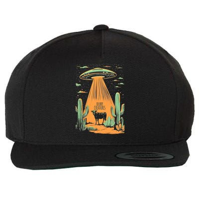 Blurry Creatures Beam Me Up Ufo  Wool Snapback Cap