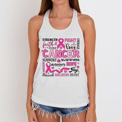 Breast Cancer Women's Knotted Racerback Tank