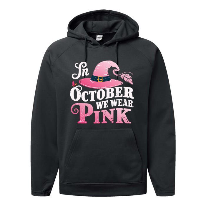 Breast Cancer Boo Ghosts Performance Fleece Hoodie