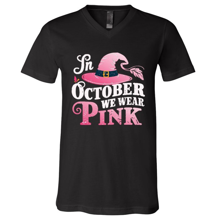 Breast Cancer Boo Ghosts V-Neck T-Shirt