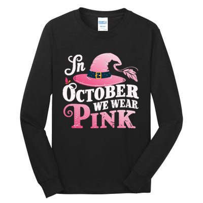 Breast Cancer Boo Ghosts Tall Long Sleeve T-Shirt