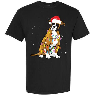 Boxer Christmas Boxer Dog Christmas Gift Garment-Dyed Heavyweight T-Shirt