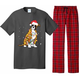 Boxer Christmas Boxer Dog Christmas Gift Pajama Set