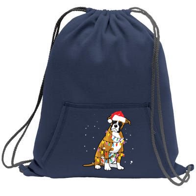 Boxer Christmas Boxer Dog Christmas Gift Sweatshirt Cinch Pack Bag