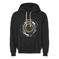 Bitcoin Coin Btc Crypto Currency Traders Blockchain Miners Garment-Dyed Fleece Hoodie