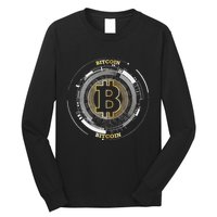 Bitcoin Coin Btc Crypto Currency Traders Blockchain Miners Long Sleeve Shirt