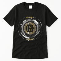 Bitcoin Coin Btc Crypto Currency Traders Blockchain Miners Tall T-Shirt