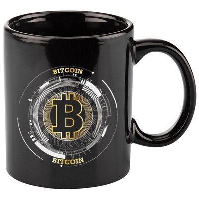 Bitcoin Coin Btc Crypto Currency Traders Blockchain Miners 11oz C Handle Ceramic Mug