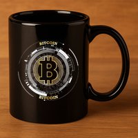 Bitcoin Coin Btc Crypto Currency Traders Blockchain Miners 11oz C Handle Ceramic Mug