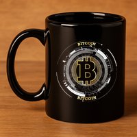 Bitcoin Coin Btc Crypto Currency Traders Blockchain Miners 11oz C Handle Ceramic Mug