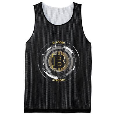 Bitcoin Coin Btc Crypto Currency Traders Blockchain Miners Mesh Reversible Basketball Jersey Tank