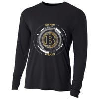 Bitcoin Coin Btc Crypto Currency Traders Blockchain Miners Cooling Performance Long Sleeve Crew