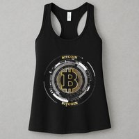 Bitcoin Coin Btc Crypto Currency Traders Blockchain Miners Womens Tank Top