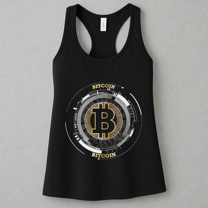 Bitcoin Coin Btc Crypto Currency Traders Blockchain Miners Womens Tank Top