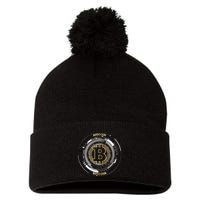 Bitcoin Coin Btc Crypto Currency Traders Blockchain Miners Pom Pom 12in Knit Beanie