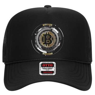 Bitcoin Coin Btc Crypto Currency Traders Blockchain Miners Trucker Hat