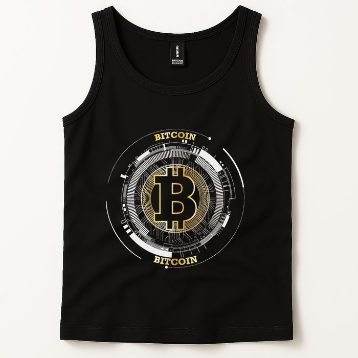 Bitcoin Coin Btc Crypto Currency Traders Blockchain Miners Tank Top