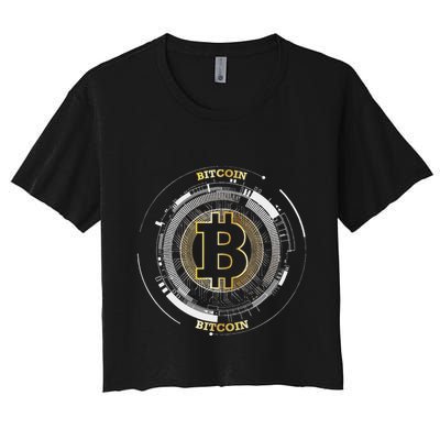 Bitcoin Coin Btc Crypto Currency Traders Blockchain Miners Crop Top