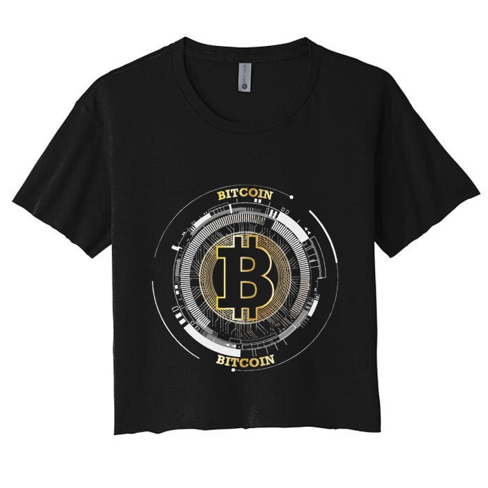 Bitcoin Coin Btc Crypto Currency Traders Blockchain Miners Crop Top