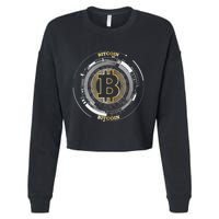 Bitcoin Coin Btc Crypto Currency Traders Blockchain Miners Cropped Pullover Crew