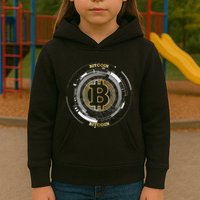 Bitcoin Coin Btc Crypto Currency Traders Blockchain Miners Kids Hoodie