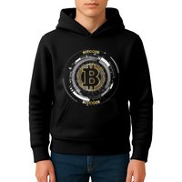 Bitcoin Coin Btc Crypto Currency Traders Blockchain Miners Kids Hoodie