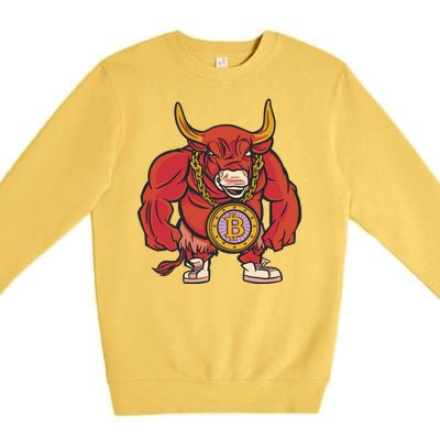 Bitcoin Chain Bull Premium Crewneck Sweatshirt