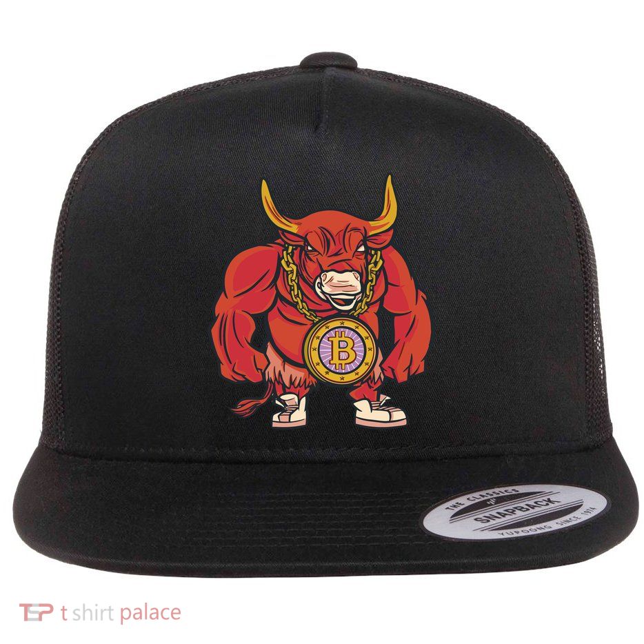 Bitcoin Chain Bull Flatbill Hat