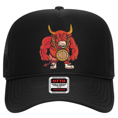 Bitcoin Chain Bull Trucker Hat