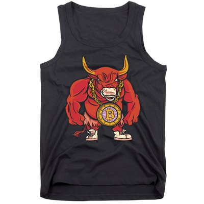 Bitcoin Chain Bull Tank Top